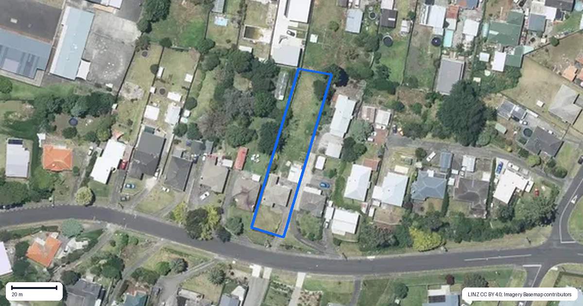 Property context map for 12 Toi Street, Tawhero, Whanganui