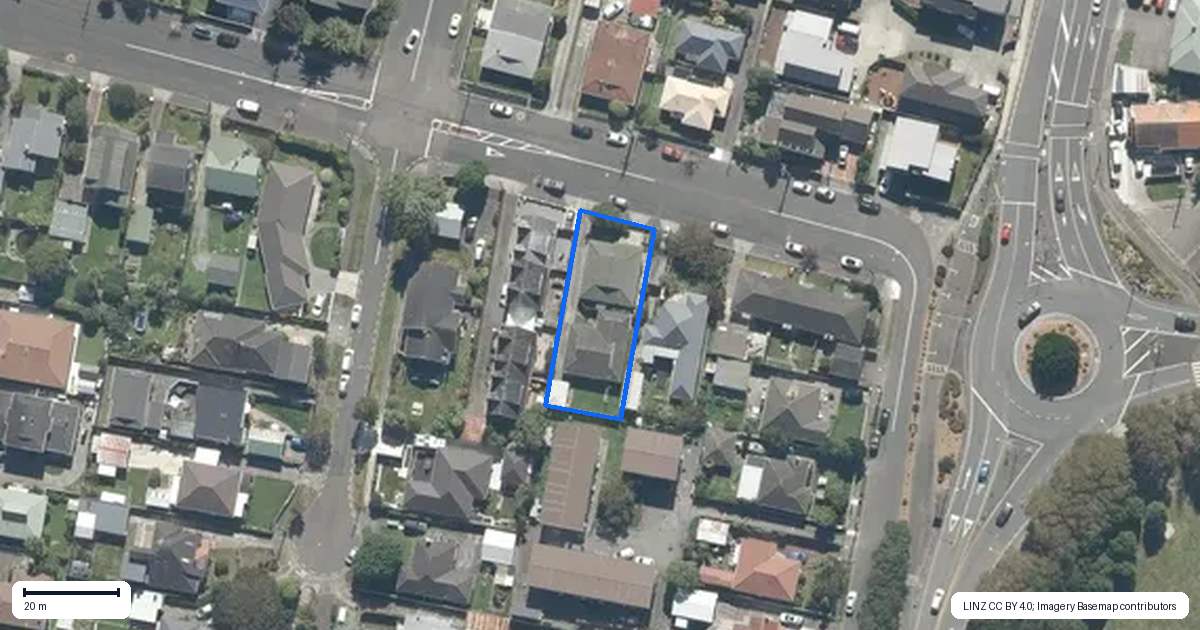 Property context map for 47 Whites Line West, Woburn, Lower Hutt