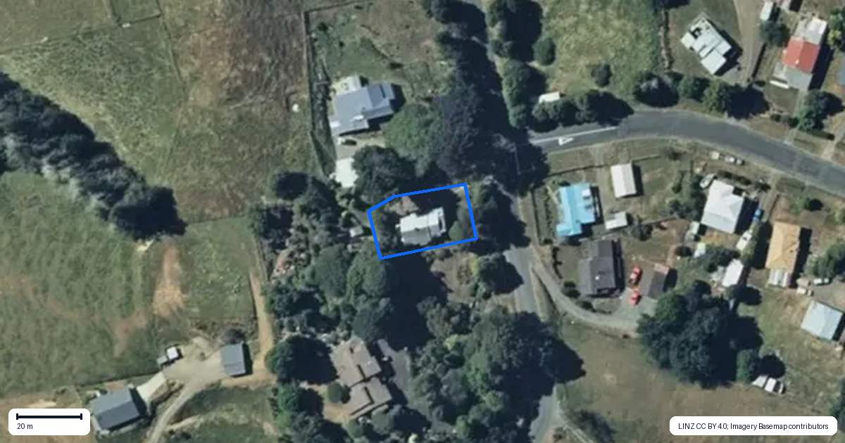 Property context map for 32 Hukaroa Road, Raetihi