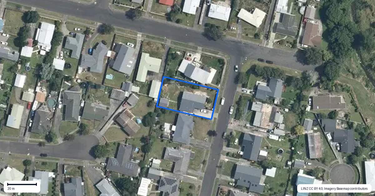 Property context map for 30 Kennedy Avenue, Feilding
