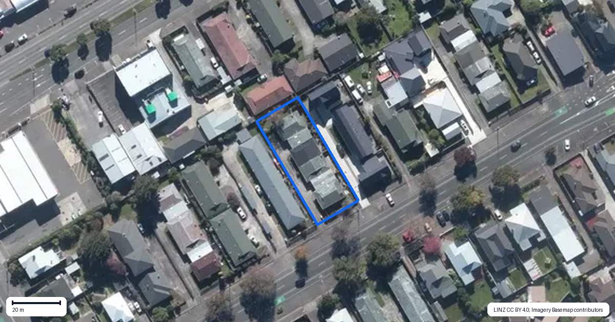 Property context map for 4/613 Church Street, Terrace End, Palmerston North