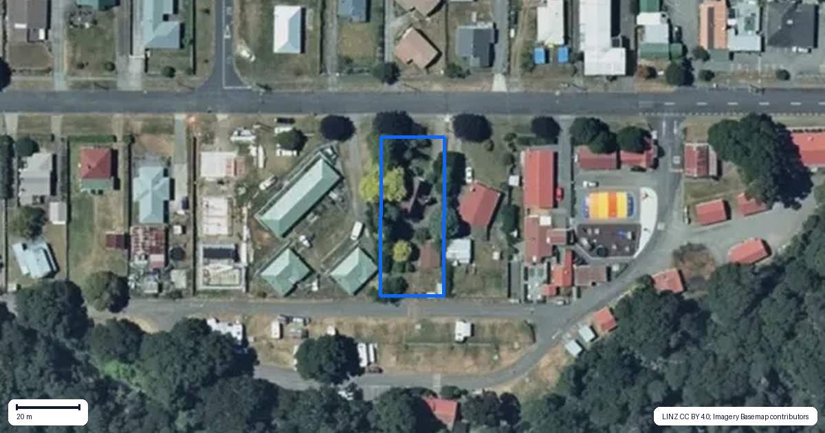 Property context map for 9 Moore Street, Ohakune
