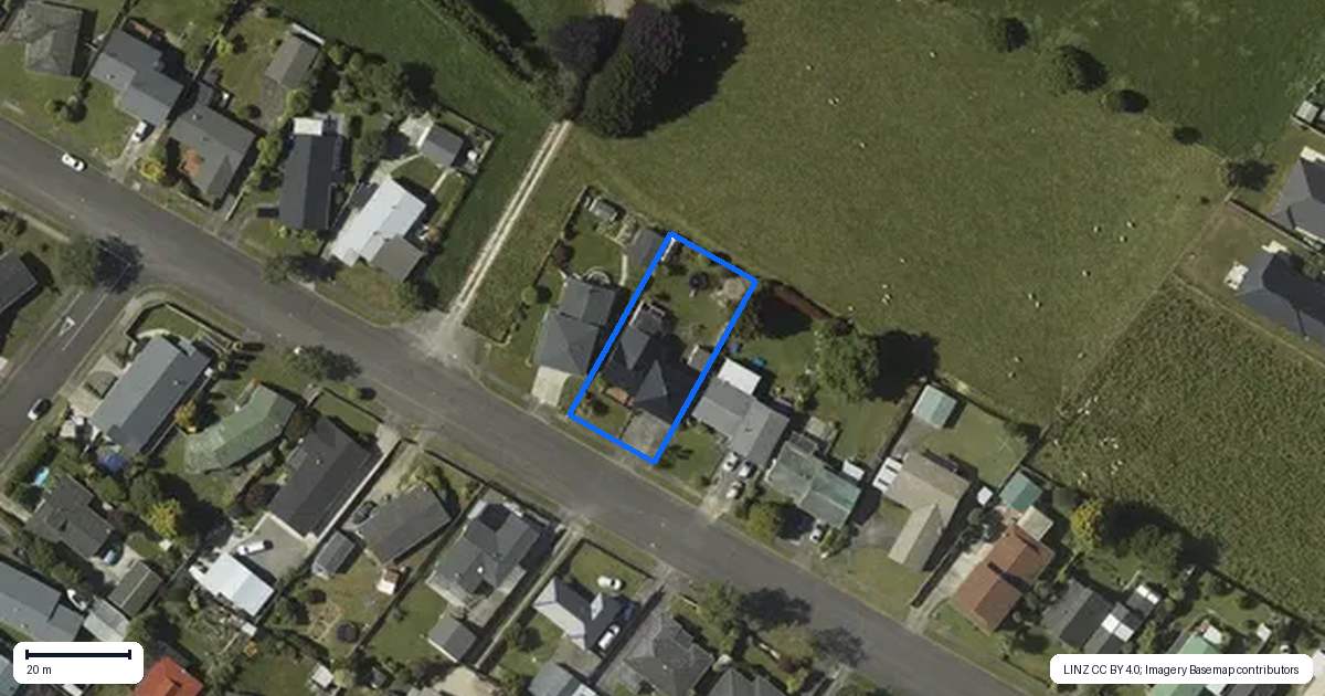 Property context map for 75 Kennedy Drive, Levin