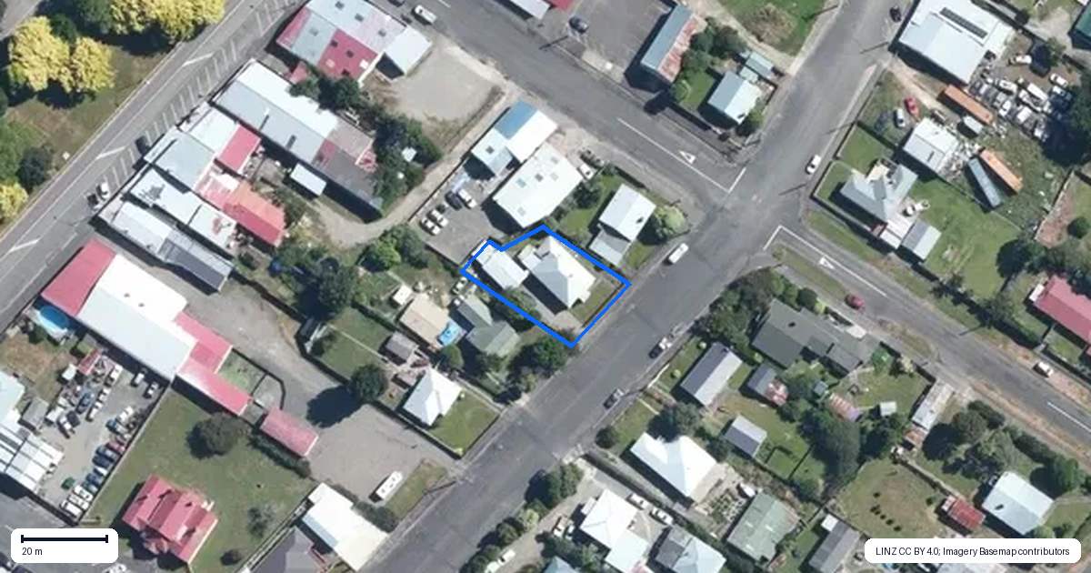 Property context map for 48 Sedcole Street, Pahiatua