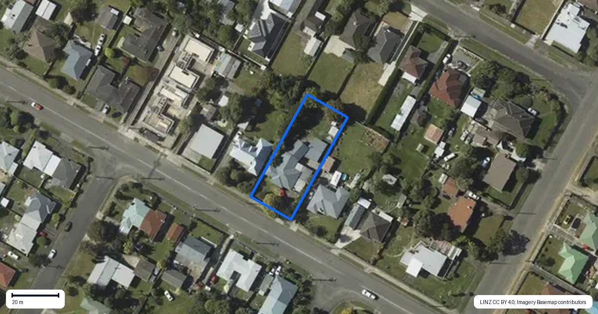 Property context map for 41 Liverpool Street, Levin