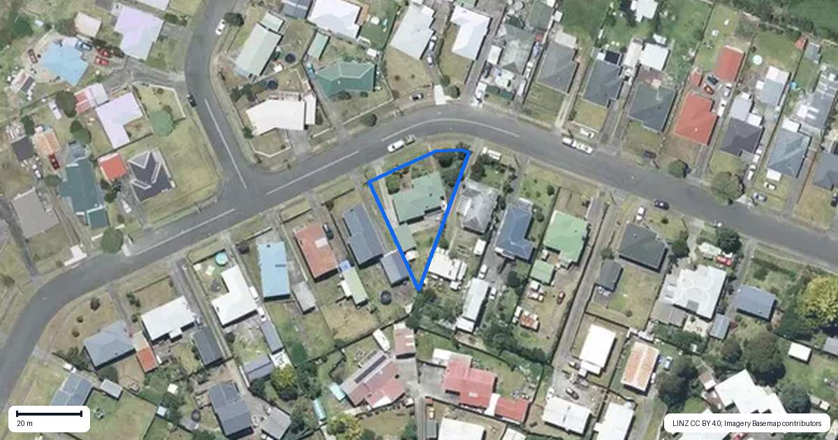 Property context map for 25 Lee Street, Castlecliff, Whanganui