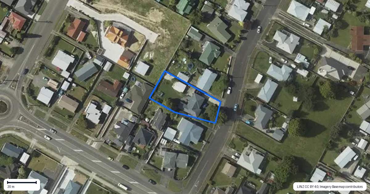 Property context map for 5 Green Avenue, Levin