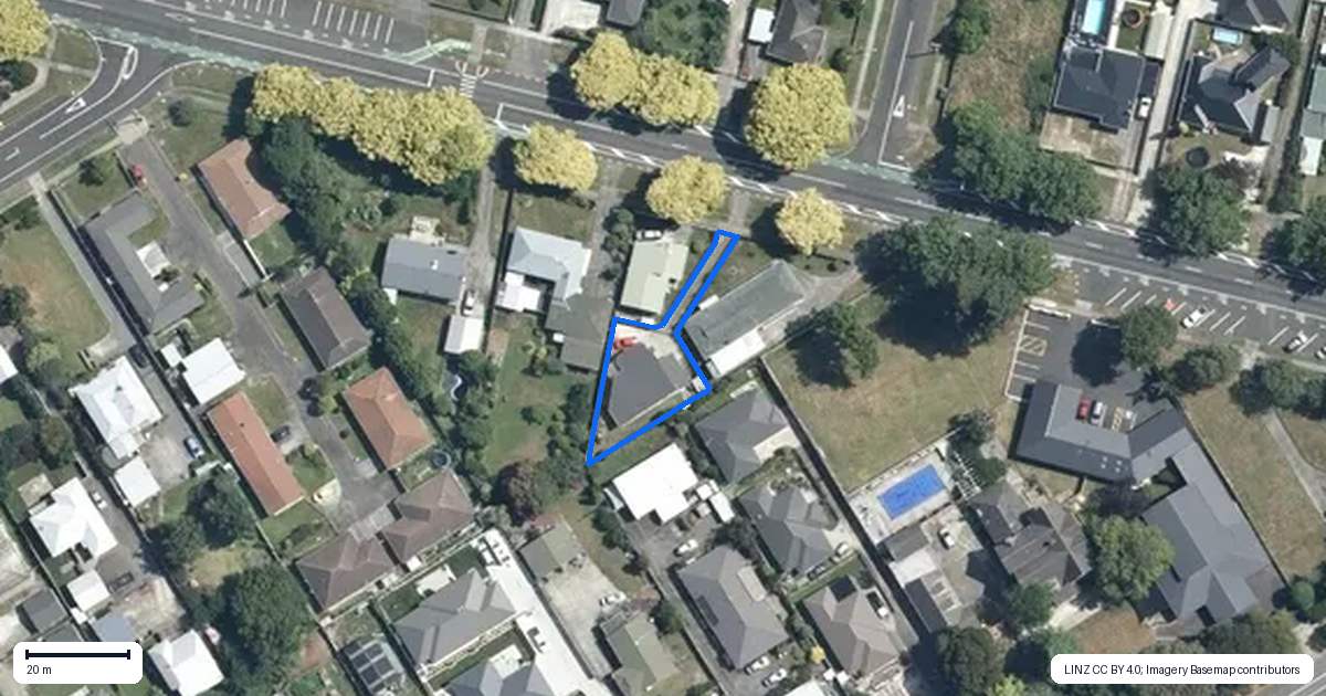Property context map for 187 North Street, Feilding