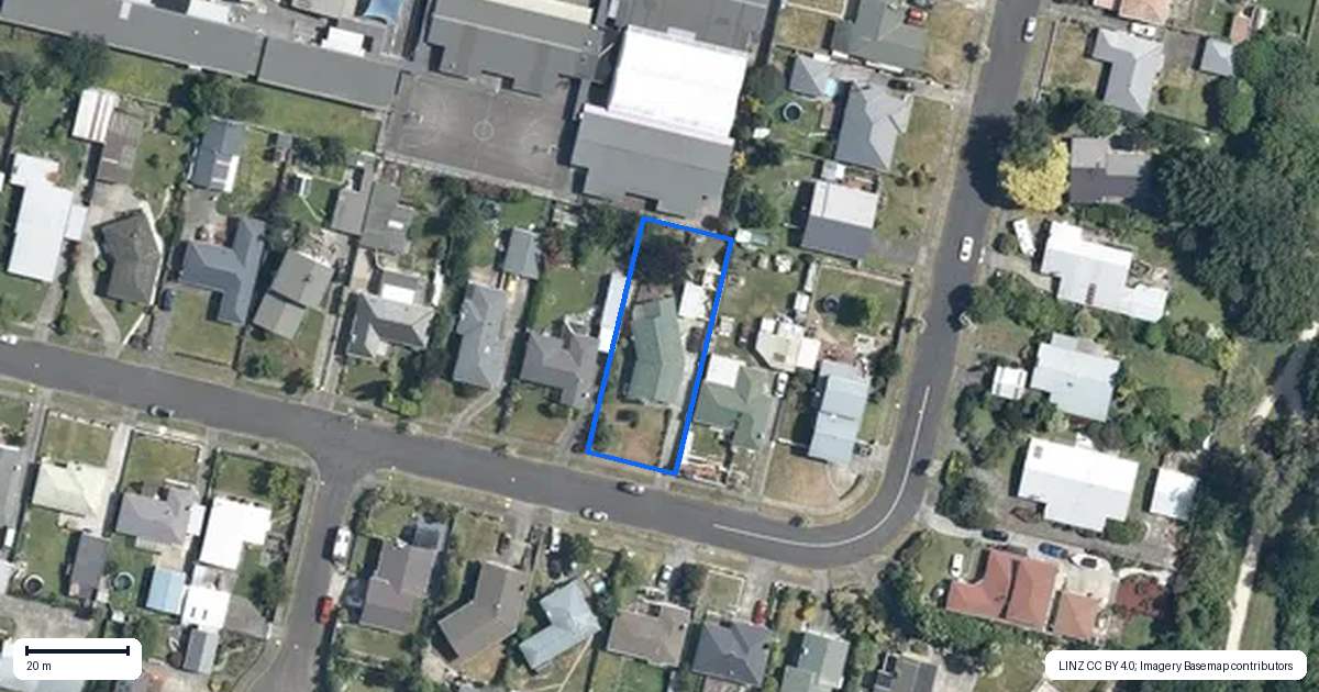 Property context map for 18 Fairview Avenue, Feilding