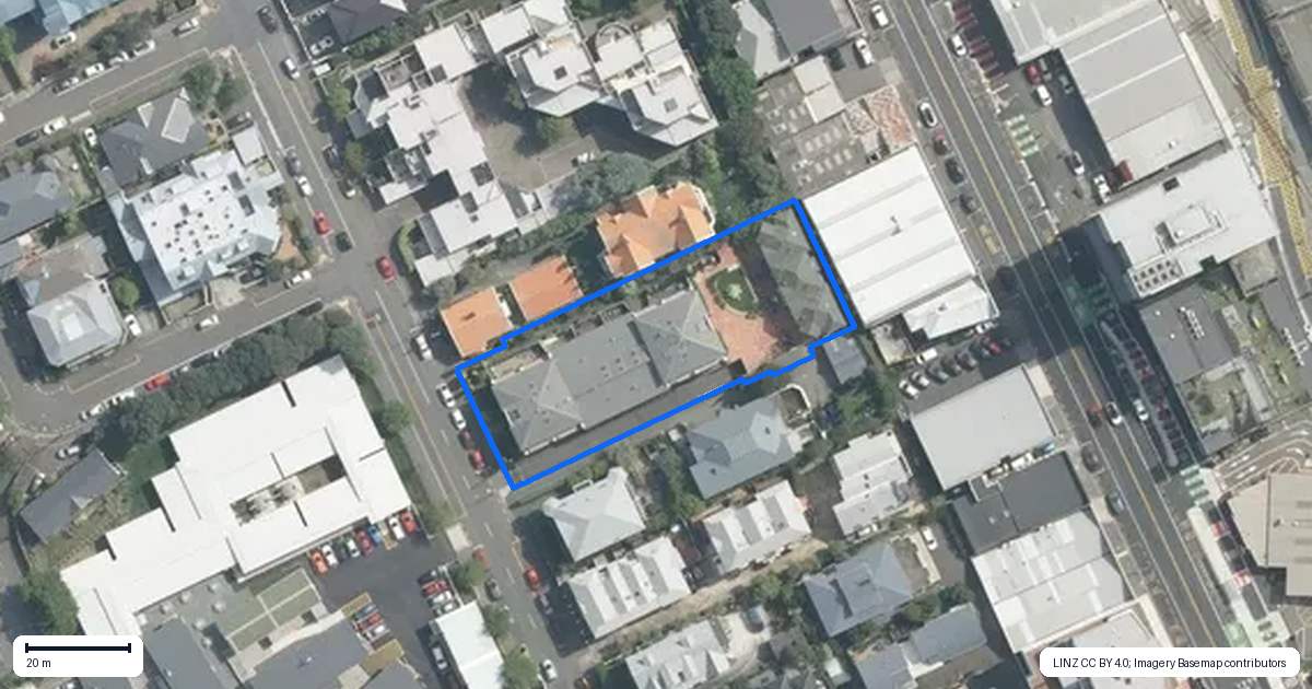 Property context map for 14/28 Hobson Street, Thorndon, Wellington