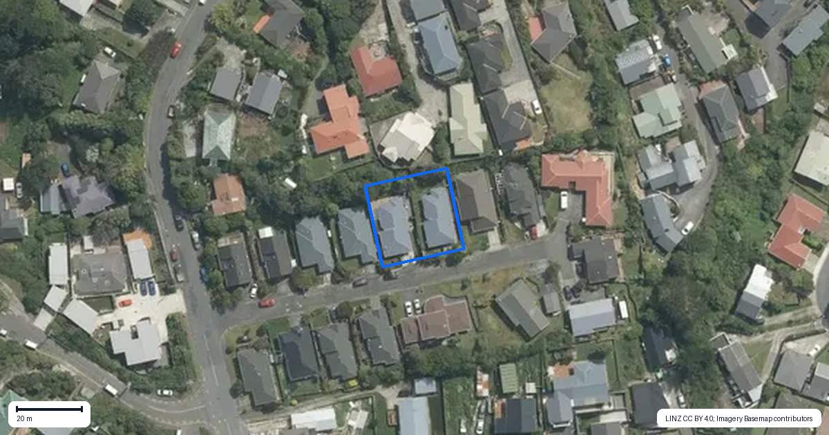 Property context map for 5B Peter Button Place, Johnsonville, Wellington