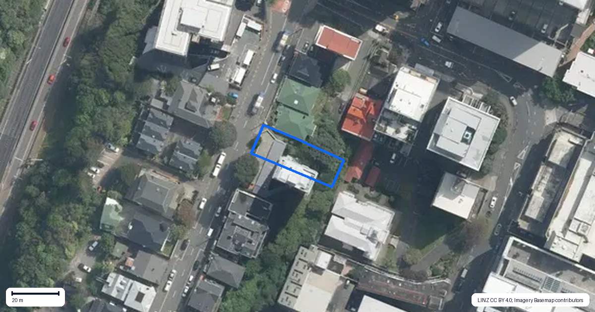 Property context map for 2/189 The Terrace, Wellington Central, Wellington