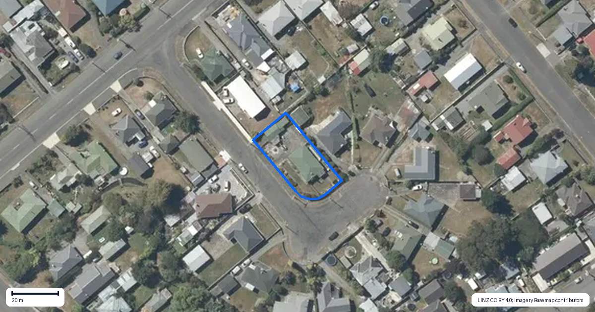 Property context map for 9 Jones Place, Masterton
