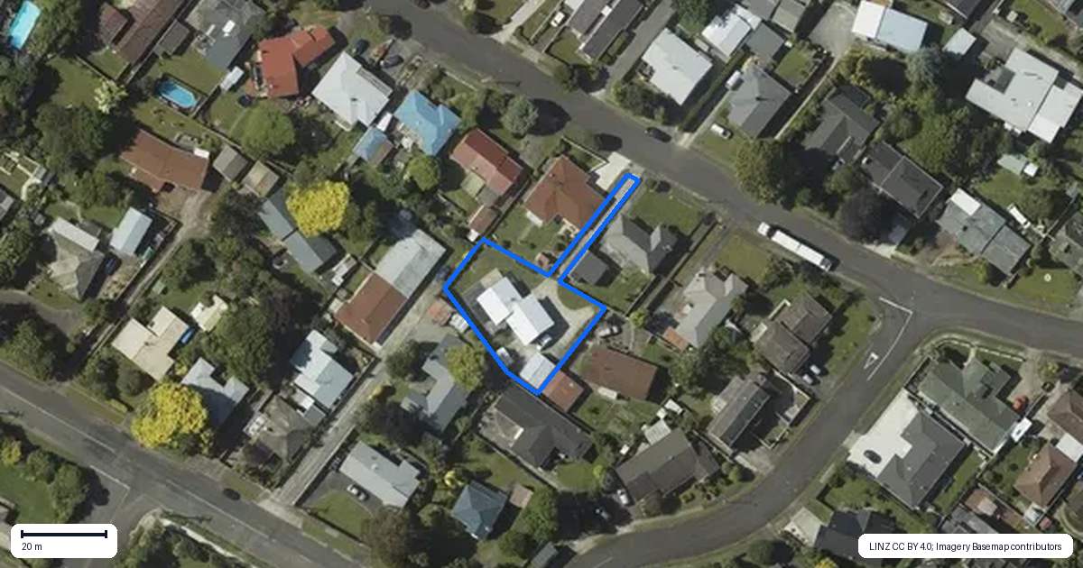 Property context map for 40A Highbury Drive, Levin