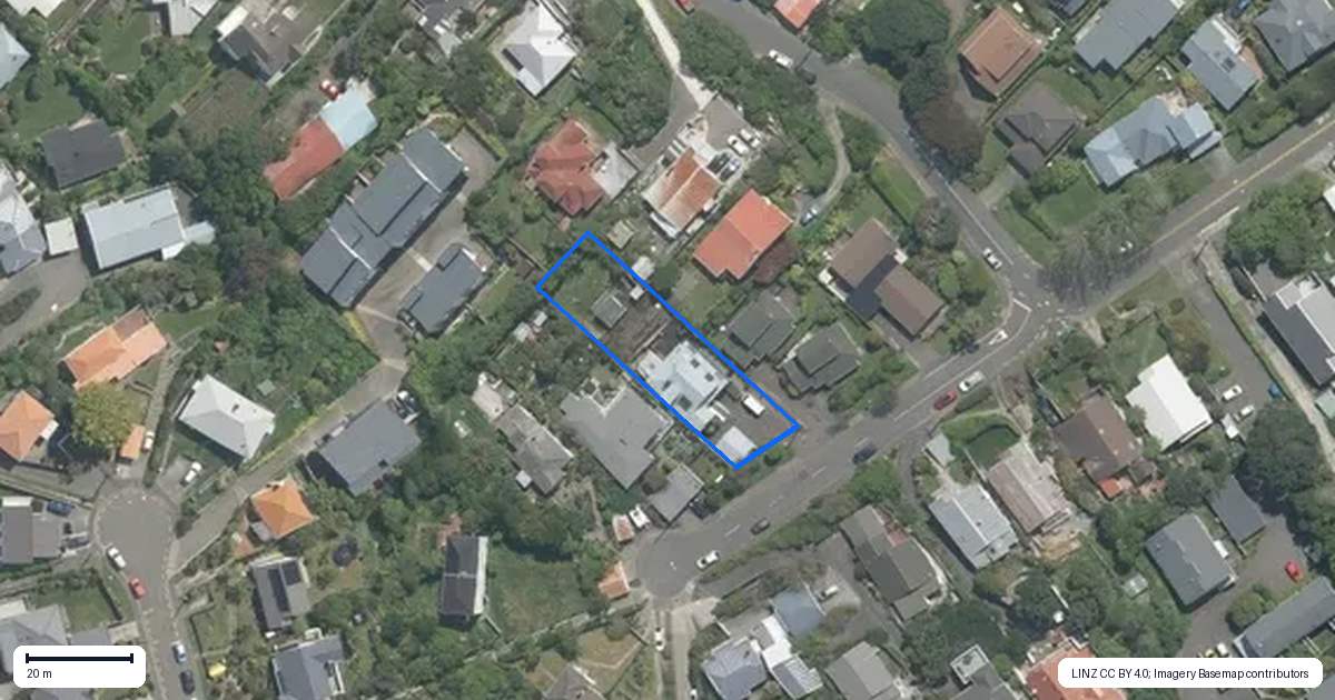 Property context map for 40 Bombay Street, Ngaio, Wellington