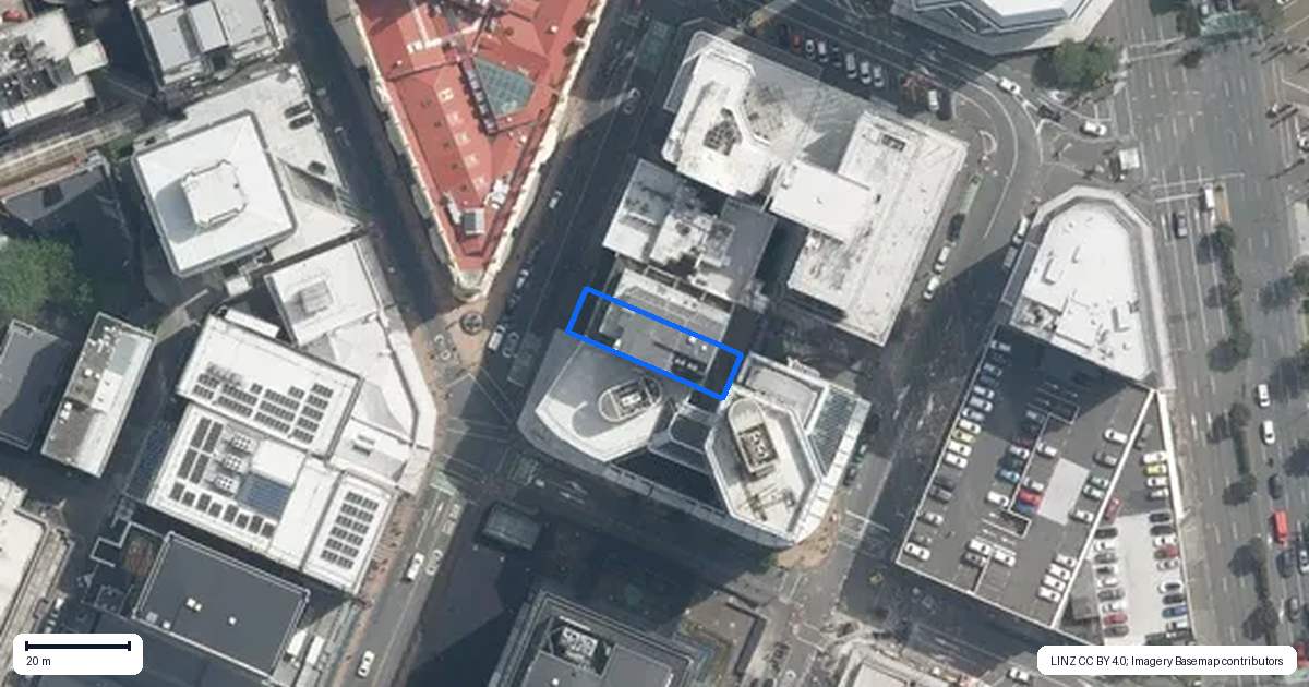 Property context map for 111 Customhouse Quay, Wellington Central, Wellington