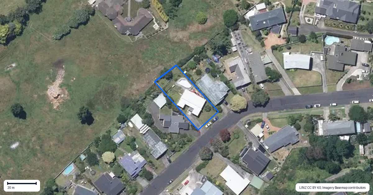 Property context map for 14 Virginia Heights, Otamatea, Whanganui