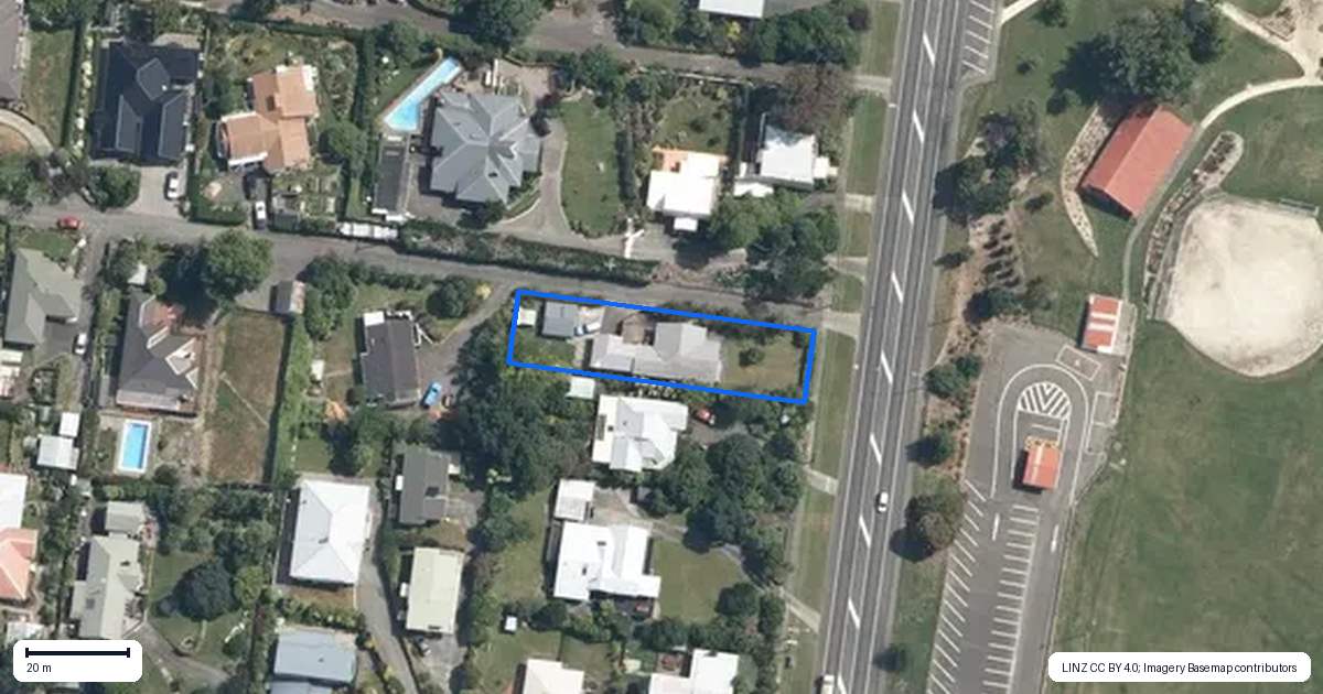 Property context map for 142 West Street, Feilding