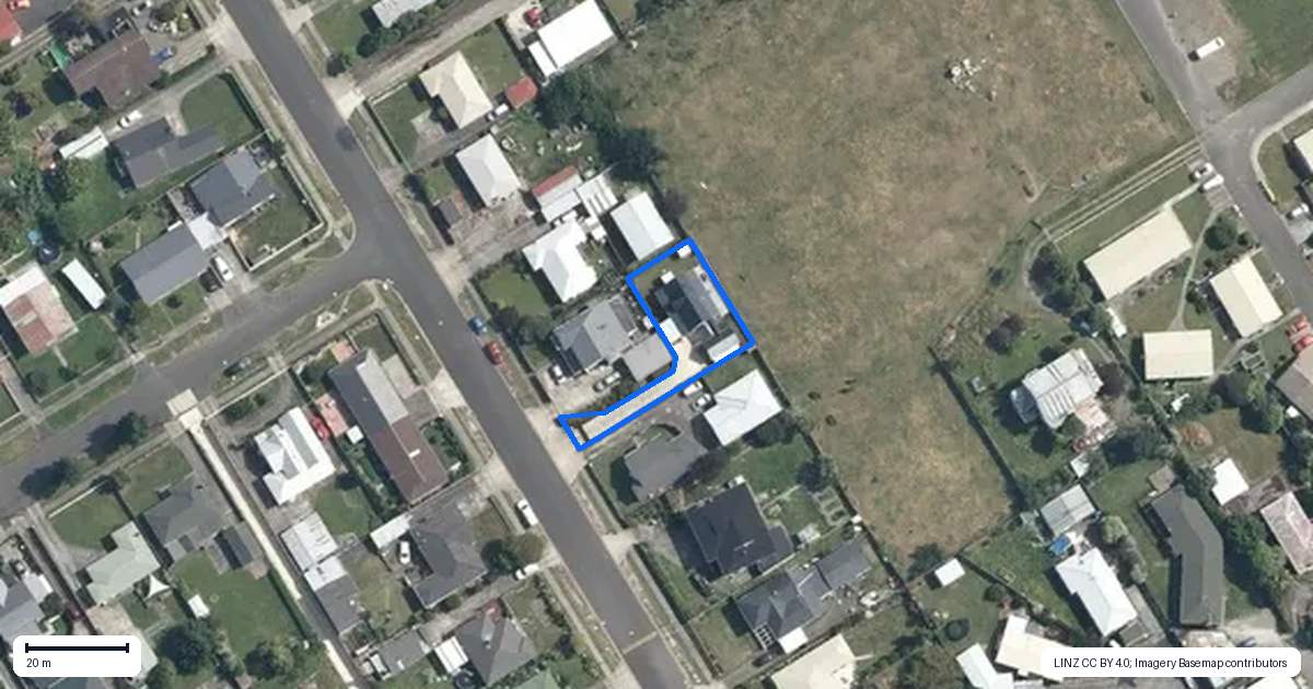 Property context map for 143 Denbigh Street, Feilding