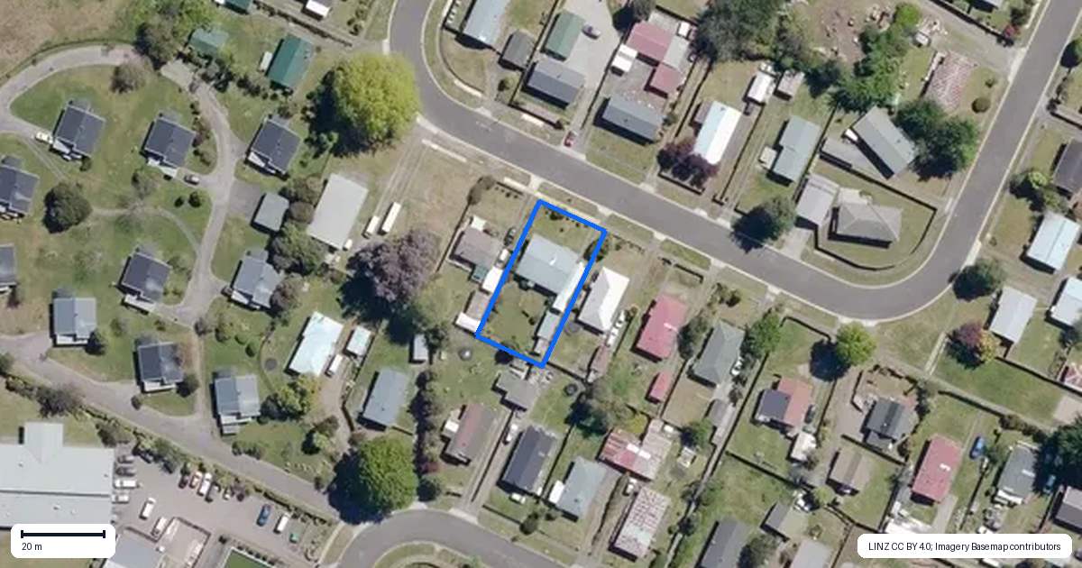 Property context map for 25 Te Takinga Street, Turangi