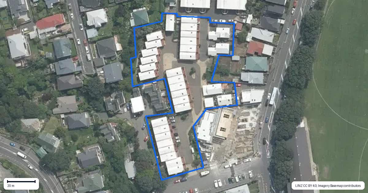 Property context map for 25/6 Vallance Street, Kilbirnie, Wellington