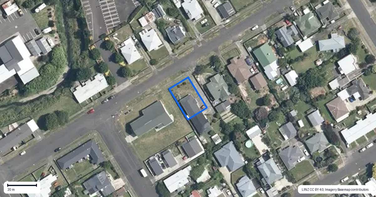 Property context map for 23 Hobson Street, Feilding