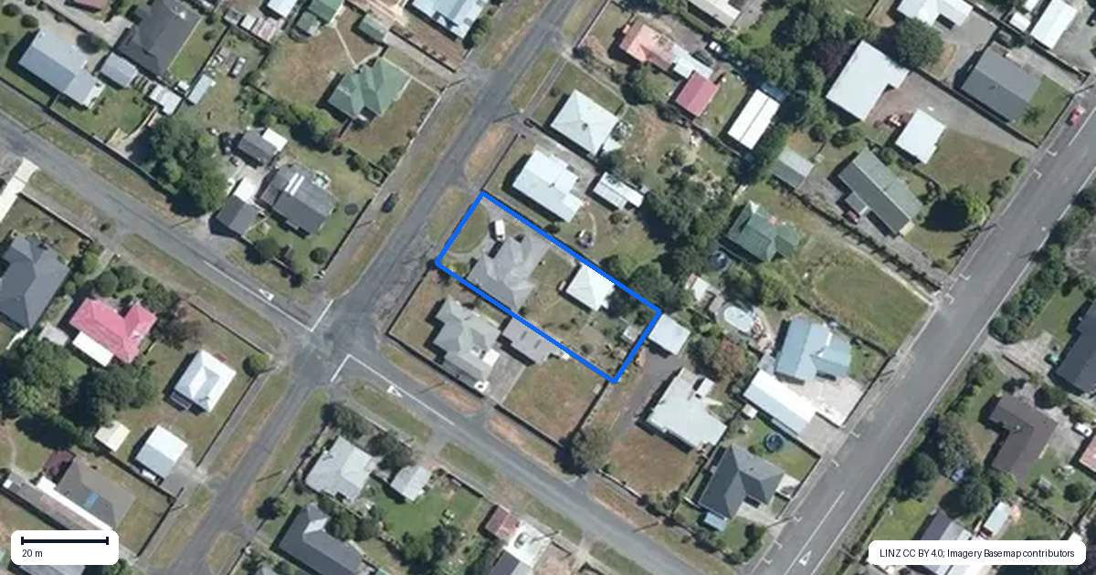 Property context map for 89 Tyndall Street, Pahiatua
