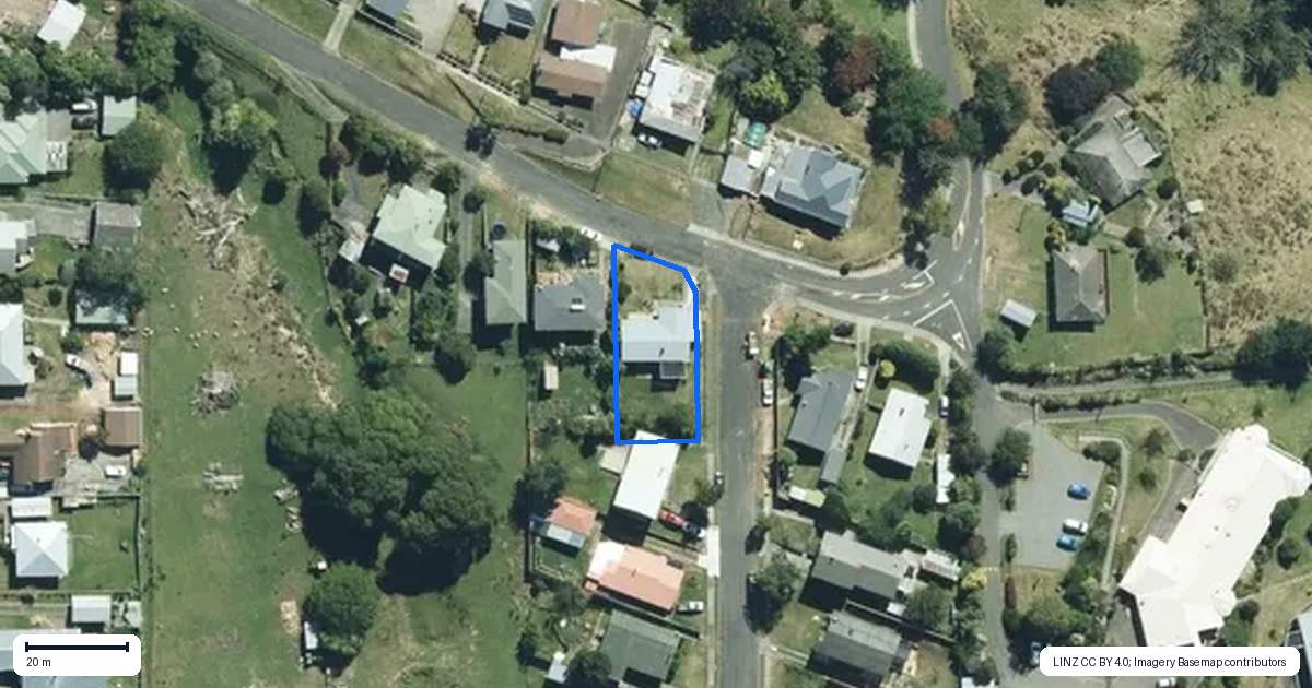 Property context map for 29 Kiwi Road, Taihape