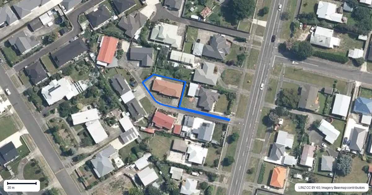 Property context map for 6 Kaimera Court, Feilding
