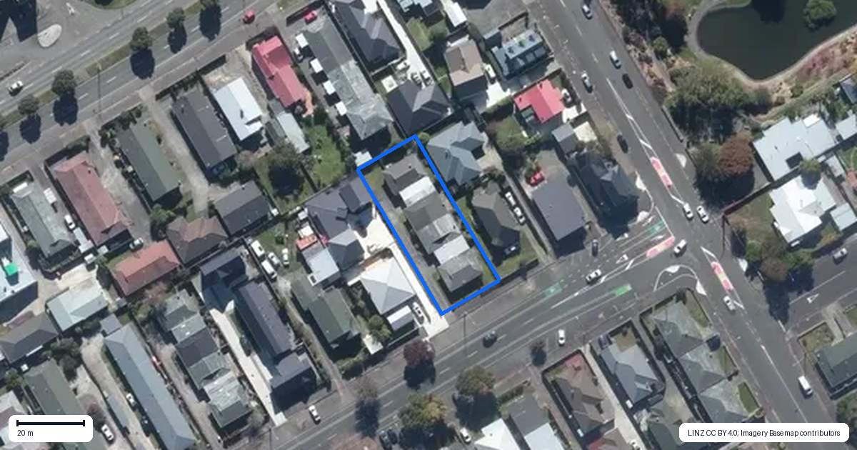 Property context map for 625B Church Street, Terrace End, Palmerston North
