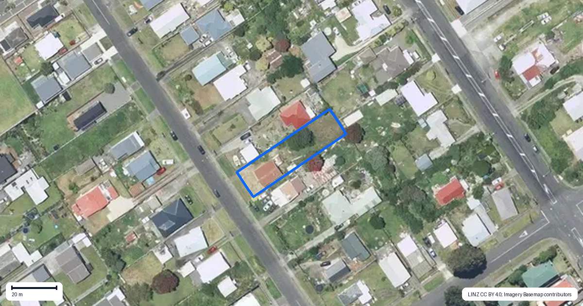 Property context map for 10 Matai Street, Castlecliff, Whanganui