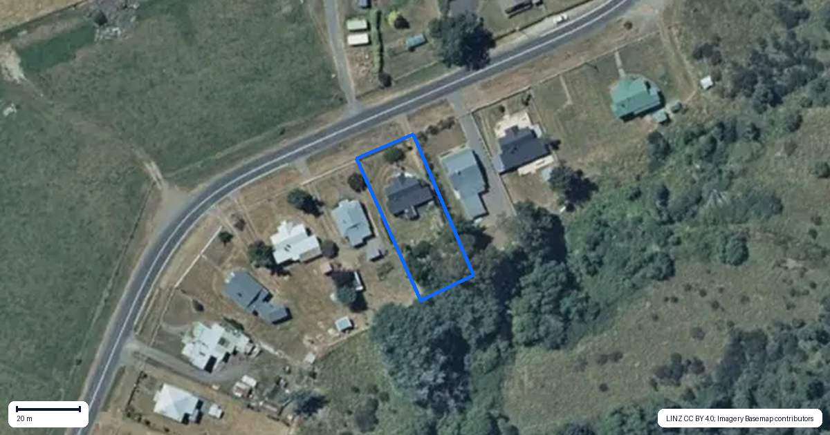 Property context map for 118 Ruapehu Road, Ohakune