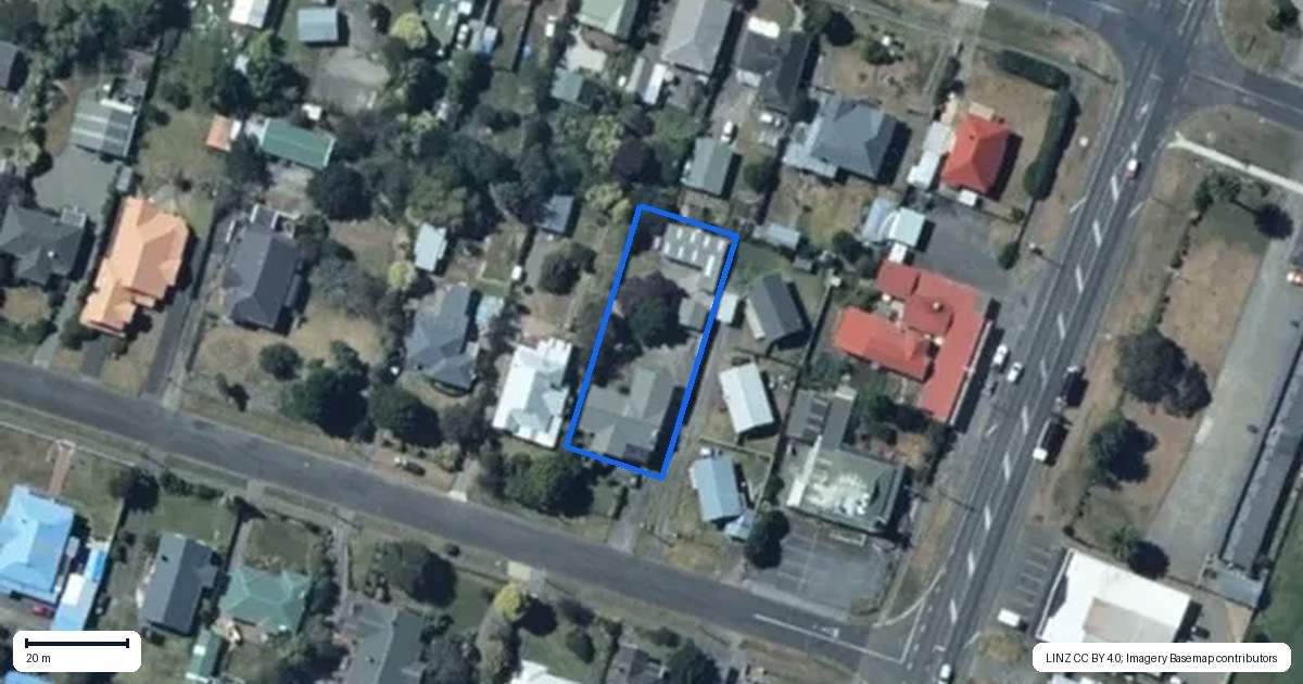 Property context map for 19 Thynne Street, Foxton
