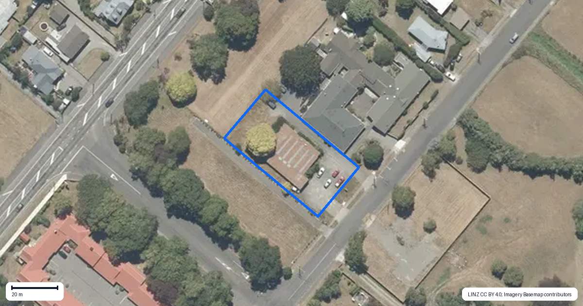 Property context map for 188 East Street, Greytown