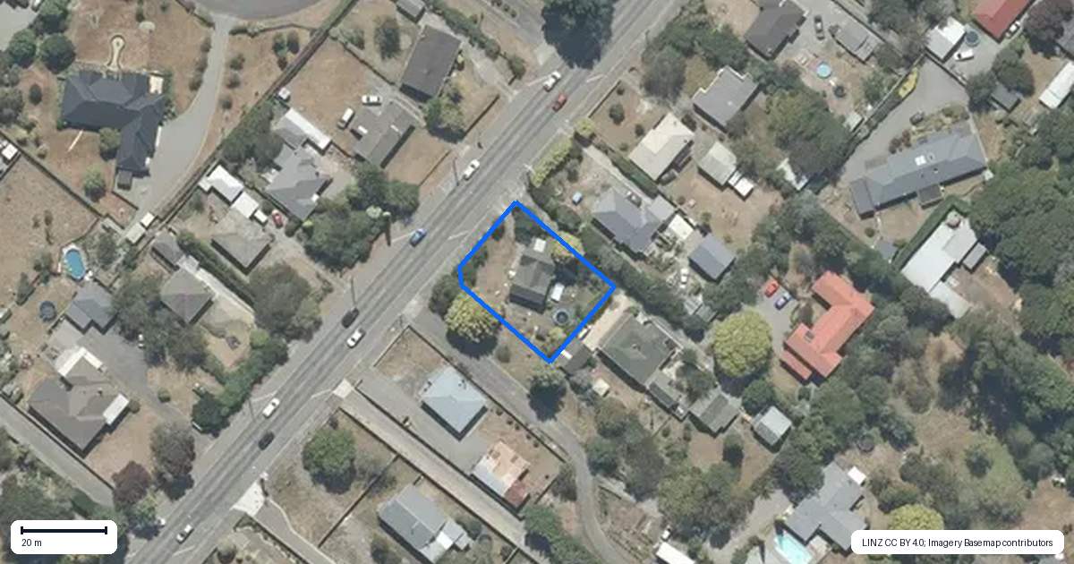 Property context map for 463 High Street South, Carterton