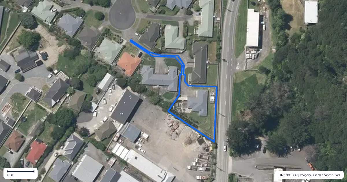 Property context map for 19 Villa Grove, Paraparaumu