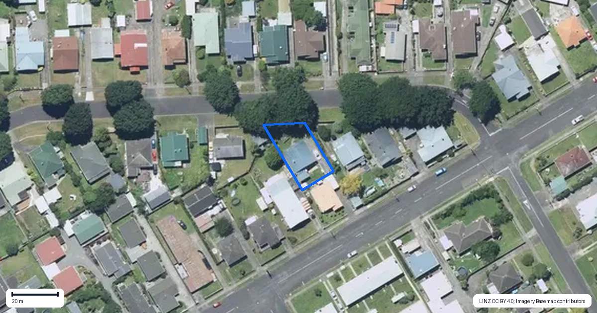 Property context map for 20 Fromont Street, Whanganui East, Whanganui