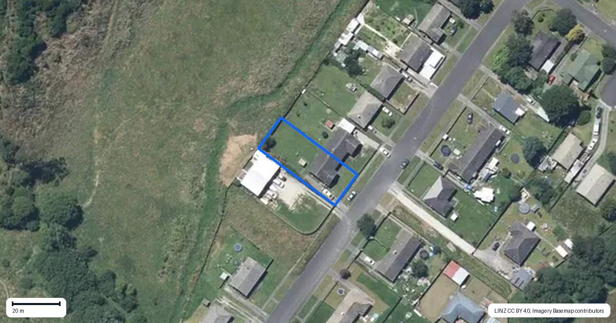 Property context map for 178 Paterson Street, Aramoho, Whanganui