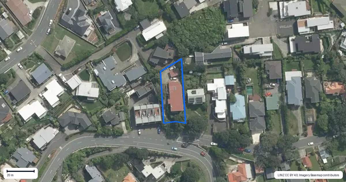 Property context map for 1 Benares Street, Khandallah, Wellington