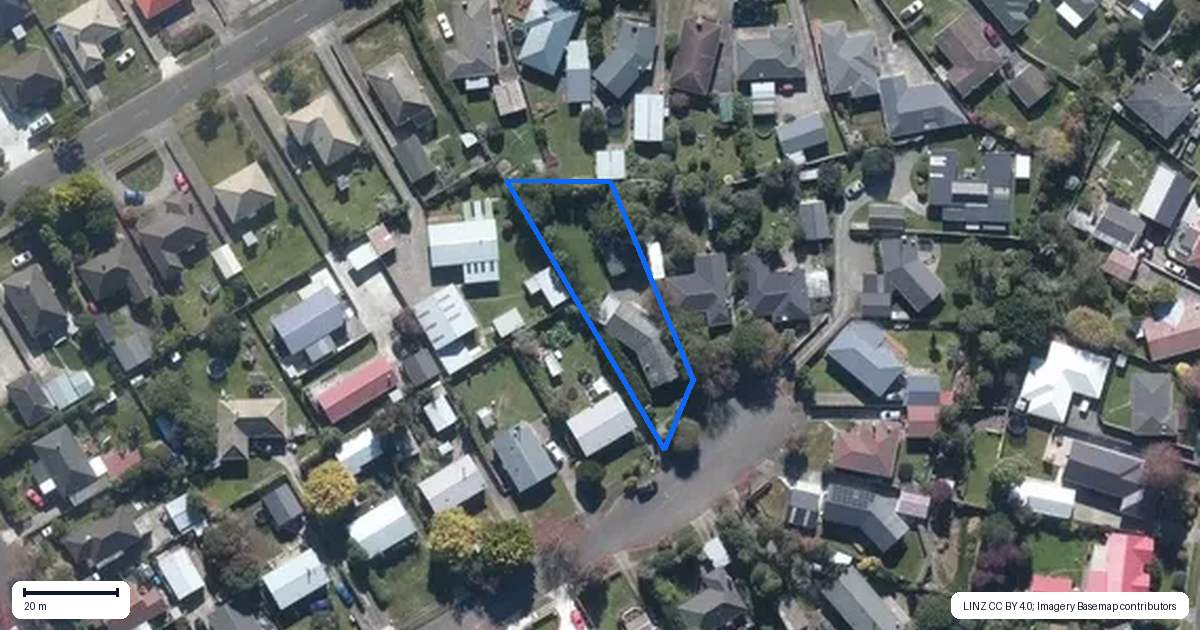 Property context map for 25 Leicester Street, Terrace End, Palmerston North