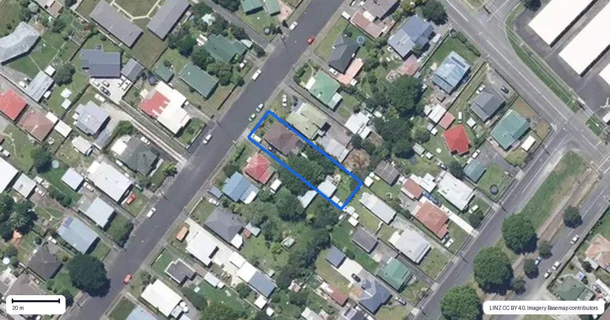 Property context map for 5 Ballance Street, Aramoho, Whanganui