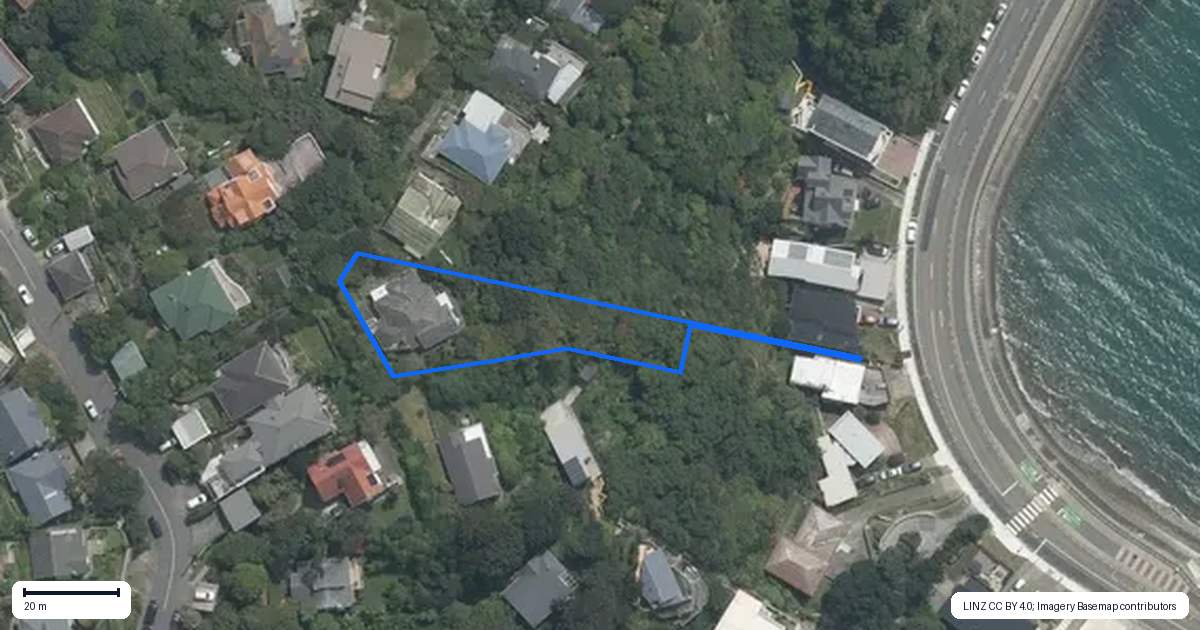 Property context map for 10 Te Anau Avenue, Hataitai, Wellington