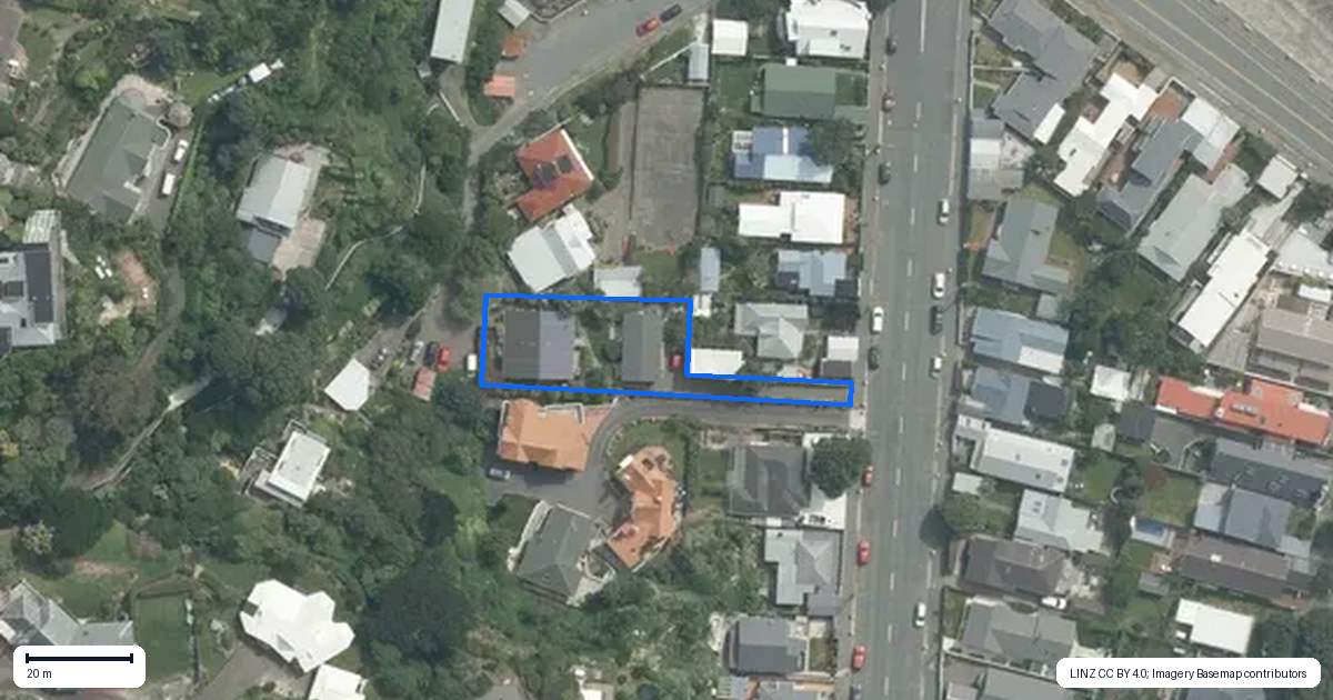 Property context map for 14A Ferry Street, Seatoun, Wellington