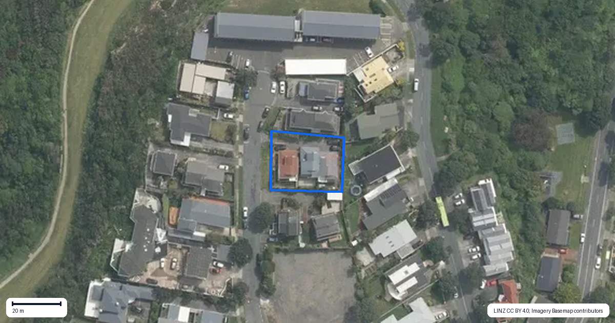 Property context map for 18B Rangitane Street, Maupuia, Wellington