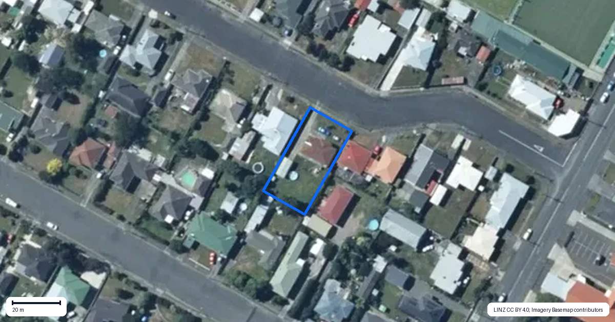 Property context map for 9 Carlisle Street, Levin