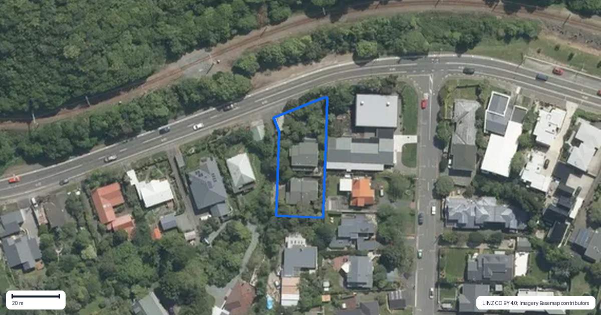 Property context map for 76 Khandallah Road, Ngaio, Wellington