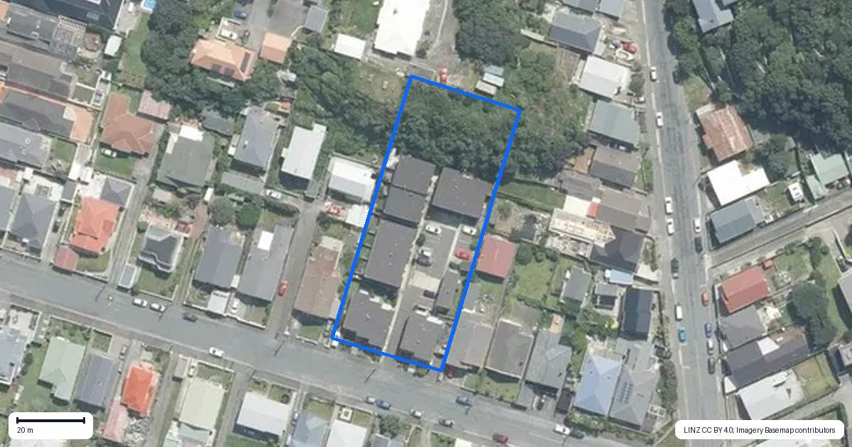 Property context map for 7/20 Trent Street, Island Bay, Wellington