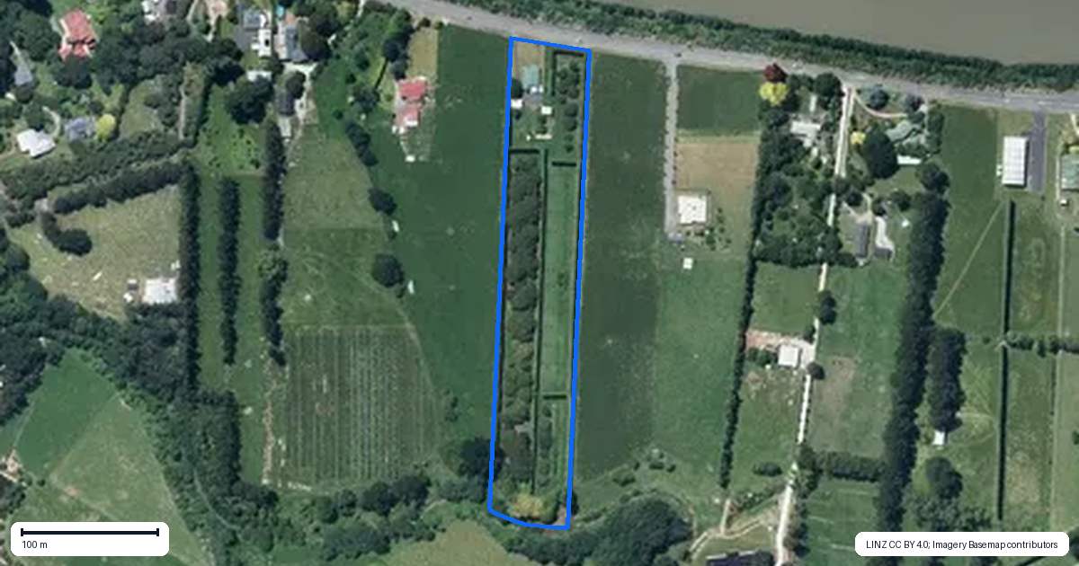 Property context map for 92 Riverbank Road, Okoia, Whanganui