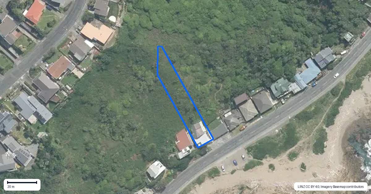 Property context map for 134A The Esplanade, Houghton Bay, Wellington