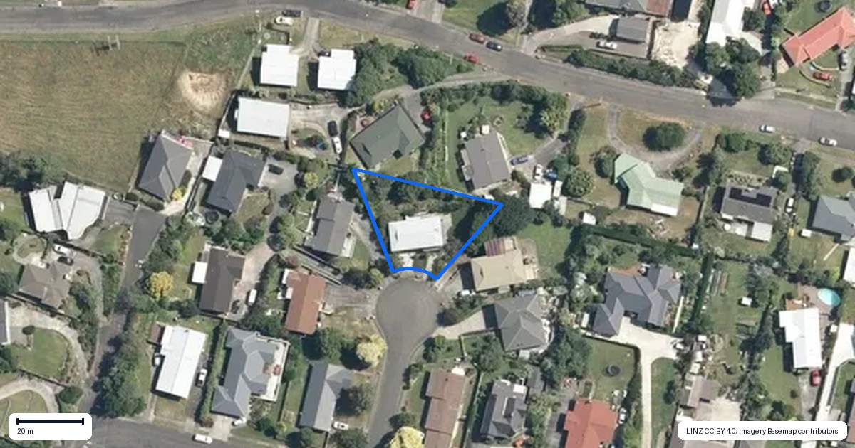 Property context map for 4 Eastview Place, Feilding